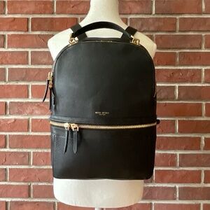Henri Bendel Soho Black Pebble Leather Backpack